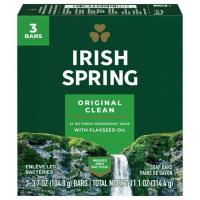 ราคา Irish spring soap 3 bars สบู่ไอริชสปริง นำเข้าจากUSA แท้ ออริจินัล (24349802856)