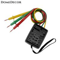 ราคา DomeDecor 3เฟสสลับเฟสมิเตอร์วัดเฟสเครื่องตรวจจับเฟสเครื่องทดสอบการหมุนตัวบ่งชี้เฟสดิจิทัล (23665464688)