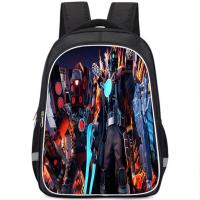 ราคา กระเป๋าเป้สะพายหลังนักเรียน Titan Drill Man Red Lotus Titan Monitor ความจุขนาดใหญ่ กระเป๋าเป้สะพายหลังแบบมีซิป 2 ชั้น กระเป๋าใส่หนังสือแบบมีซิป (23394214556)