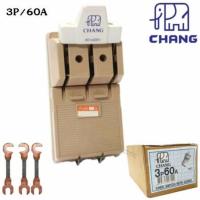 ราคา คัทเอาท์ ช้าง 3 เฟส 60 แอมป์ สะพานไฟ 3P 60A พร้อมฟิวส์ทองแดง 3 ตัว x 1 ชุด (118610692)