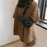 ราคา CHERL KOLRS กระเป๋าสะพายข้างพรีเซ้นส์ธรรมดาเปิดไหล่ข้างเดียวมีจีบสดใส (19470599758)