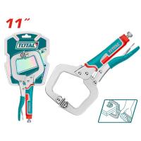 ราคา Total คีมล็อคตัวซี ขนาด 11 นิ้ว รุ่น THT111113 C Clamp Locking Plier คีมล็อคก้ามปู (22781111365)