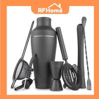 ราคา พร้อมส่ง ชุดบาร์เทนเดอร์เซต สแตนเลสแท้ เช็คเกอร์ ชุดชงเหล้า stainless shaker bartender set ฺBlack C31 (22744223984)