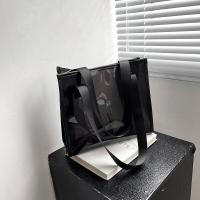 ราคา กระเป๋าทรงเทรนด์ฤดูใบไม้ผลิและฤดูร้อนปี 2023 กระเป๋าสะพายไหล่ขนาดใหญ่ใสสำหรับผู้หญิง กระเป๋าถือแบบเปิดหน้าด้านล่างพร้อมซิป ทรงสี่เหลี่ยม (22258781648)