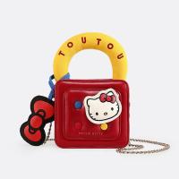 ราคา WMU7071 การ์ตูน กระเป๋าสะพายข้างโบว์คิตตี้ หนัง PU ขนาดเล็ก กระเป๋าถือผู้หญิง สร้างสรรค์ น่ารัก กระเป๋าสะพายไหล่ KT Cat ของขวัญ (24515725300)