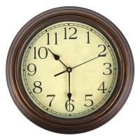 ราคา Vintage รอบเลียนแบบสีไม้นาฬิกาทองโบราณนาฬิกา Study Room ห้องครัวห้องนั่งเล่น Quiet Wall นาฬิกาอุปกรณ์ตกแต่ง (24442325768)