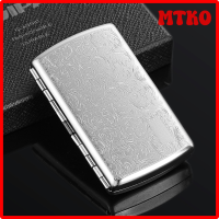 ราคา MTKO กล่องเคสบุหรี่โลหะย้อนยุคที่ใส่กระเป๋าแบบเปิดคลิปสปริงสองด้านสำหรับบุหรี่ขนาด12นิ้วกระเป๋าสตางค์ป้องกันบัตรเครดิตปี2017 (22617792609)