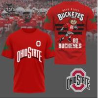 ราคา Ohio State Buckeyes Football Go Buckeyes 3D High quality Sportswear Men Quick drying T Shirt No 4955fd Support customized design services (22727146482)