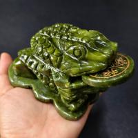 ราคา กบสามขาคาบเหรียญมงคล แกะจากหยกจีน (23904172737)