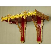 ราคา หิ้งพระ 24นิ้ว หิ้งพระติดผนัง ลายเทพพนม สีแดงทอง หิ้งไม้ หิ้งพระที่บ้าน ราคาดี (24579901172)