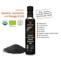 ราคา Rawganiq น้ำมันเมล็ดงาดำสกัดเย็นออร์แกนิค Organic Extra Virgin Black Sesame Seed Oil Cold Pressed Unrefined 275ml (3081310021)