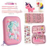 ราคา Kawaii การ์ตูนยูนิคอร์นดินสอกรณีชุดเครื่องเขียนเด็ก Cool ไดโนเสาร์ 3D EVA กล่องเก็บของขวัญนักเรียนโรงเรียนอุปกรณ์สํานักงาน (22915294053)