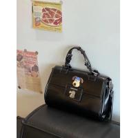 ราคา กระเป๋าถือหนัง PU ขนาดใหญ่สีดำ กระเป๋าใส่เอกสาร กระเป๋าสะพายไหล่ข้างเดียวสำหรับผู้หญิง กระเป๋าถือแบบมีซิป กระเป๋าถือแบบมีซิป (23496836926)