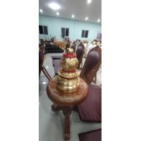 ราคา ขาตั้งตาลปัตรน้ำเต้าปิดทอง สีโอ๊ค กรอบสัญญาบัตร ใส่ได้ทั้งแต่งตั้งและเลื่อนยศ (23398764943)