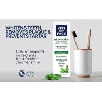 ราคา Kiss My Face Triple Action Cool Mint Gel Fluoride Free Toothpaste (22616017452)