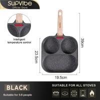 ราคา SUPVIBE กระทะไข่ดาว 3 หลุม กระทะทำอาหารเช้า กระทะอเนกประสงค์ กระทะหลุม ไม่ติดกระทะ (24284039932)