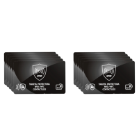 ราคา 5 10PCS RFID Blocking Cards NFCเดบิตบัตรเครดิตหนังสือเดินทางProtector Blockerชุดสมาร์ทAnti Theft Design RFID Blocker (24400885681)