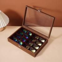 ราคา กล่องเก็บแว่นตาแบบพกพาสุดเท่ กล่องใส่แว่นสายรัดแบบหนังใส 8 ช่อง กล่องเก็บแว่นกันแดดแบบพกพาสำหรับการเดินทาง (876430561)