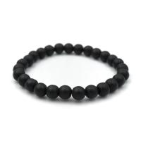 ราคา MATT ONYX นิลดำแบบด้าน เลือกขนาดเม็ดหินได้ 4 6 8 10 มม หินแห่งอำนาจบารมี นิลแท้ สร้อยข้อมือหินนำโชค by siamonlineshop (12226227794)