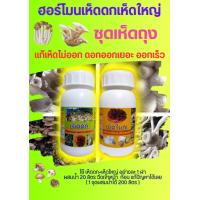 ราคา ฮอร์โมนเห็ดดกเห็ดใหญ่ สูตรเห็ดถุง ทดแทนอาหารในก้อนเห็ด แก้เห็ดไม่ออก ดอกดกใหญ่ พักก้อนสั้น ยืดอายุก้อนเห็ด 1 ชุดมี 2 ขวดๆละ 200 ML น้ำ 200L (23780130591)