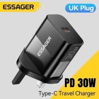 ราคา Essager GAN เครื่องชาร์จเร็วชนิด C PD30W PD2 0 QC 3 0 Type C เครื่องชาร์จเร็วชาร์จสำหรับเดินทางสำหรับ IPhone16 15 14 5 Samsung Huawei Xiaomi iPad AirPods หูฟังแท็บเล็ตพัดลมพัดลม PD30W ชาร์จเร็วที่ชาร์