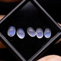 ราคา พลอยมุกดาหาร Rainbow moonstone เนื้อใส เหลือบฟ้าเข้ม น้ำหนัก 2 51 กะรัต ขนาด 8 x 5 x 4 มิล พลอยแท้จากประเทศศรีลังกา (23693157251)