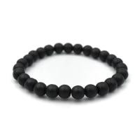 ราคา MATT ONYX นิลดำแบบด้าน เลือกขนาดเม็ดหินได้ 4 6 8 10 มม หินแห่งอำนาจบารมี นิลแท้ สร้อยข้อมือหินนำโชค by siamonlineshop (12226227795)