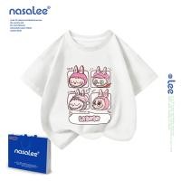 ราคา NASA Lee พร้อมส่ง เสื้อยืดเด็กผู้หญิง ลายการ์ตูน ลาบูบู้ labubu เสื้อยืดคอกลม ผ้าคอตตอน เสื้อยืดเด็กไสตล์เกาหลี (23496048520)