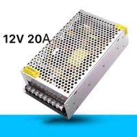 ราคา Switching Power Supply สวิตชิ่งเพาเวอร์ซัพพลาย 12V 20A 240W สีเงิน (307616213)