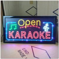 ราคา ป้ายไฟ LED OPEN KARAOKE ป้ายไฟหน้าร้าน เม็คLED เเบบประหยัดไฟ ป้ายไฟอักษร ตกแต่งหน้าร้าน (24264825415)