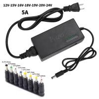 ราคา 12V 24V 5A 96W Power Supply Adjustable DC หม้อแปลง adapter 8หัว Variable Universal AC DC Adapter (24444487566)
