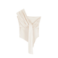 ราคา เสื้อครอป ไหล่เดี่ยว ชายผ้ายาวเฉียงปิดพุง ดีเทลใส่ได้หลายแบบ เกาะอก มีแขน หรือใส่เป็นสไบหน้า เก๋มาก เสื้อยืดผู้หญิง 047 (23337188543)