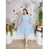 ราคา CC14 ชุดเดรสขนมชั้นสาวอวบพลัสไชต์ (22828351451)