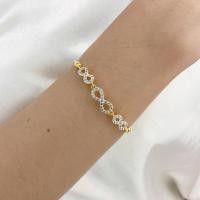 ราคา สร้อยข้อมืออินฟินิตี้ 133 สร้อยข้อมือทองชุบ สร้อยข้อมือเพชร cz Infinity ความยาว 7 นิ้ว พร้อมส่ง (12741583170)