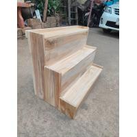 ราคา ชั้นวางโหลปลากัด แบบใหม่ ทนทานแข็งแรง ทำจากไม้สัก วางโหล 4 4 8นิ้ว ได้สวยมาก (24274870363)