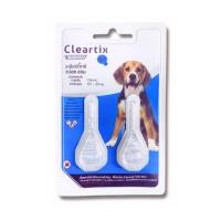 ราคา แพ็คเกจใหม่ Cleartix Spot On เคลียร์ติ๊กซ์ ผลิตภัณฑ์กำจัดเห็บหมัด สำหรับสุนัข แบบหยดหลัง 1 แผง 2 หลอด (22730812717)