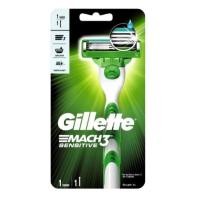 ราคา GILLETTE RAZOR Mach3 Sensitive ยิลเลตต์ เรเซอร์ มัค 3 เซนซิทีฟ (22905803823)