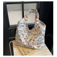 ราคา แบบใหม่ 4ลาย กระเป๋าถุงผ้าสะพายข้าง ถุงผ้าช็อปปิ้ง สไตล์มินิมอล ลดโลกร้อน ถุงผ้าช็อปปิ้ง ลายดอกไม้ (24396619434)