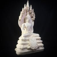 ราคา พระพุทธรูป พระนาคปรก พระประจำวันเสาร์ สีขาวงาช้าง ขนาดหน้าตัก 5 นิ้ว (9923816637)