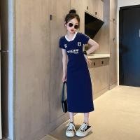 ราคา ชุดเดรสยาวเด็กโต ชุดกระโปรงยาวลำลองเด็กผู้หญิงฤดูร้อน เสื้อยาว เสื้อผ้าแฟชั่นเด็กโตผู้หญิง กระโปรงยาว ชุดสำหรับเด็กผู้หญิง เดรสแฟชั่นแขนสั้น 2สี (21272424012)