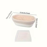 ราคา ตะกร้าใส่แป้งตะกร้าหวาย Baguette ทรงไข่ขนมปังเหลี่ยมประเทศ Banneton Brotform Proofing (21687197981)