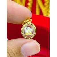 ราคา จี้พระพิฆเนศจิ๋วมี 2สี เลี่ยมกรอบหุ้มเศษทองแท้ เกรดร้านทอง ใส่ทองแท้ได้ เด่นด้านความสำเร็จ ปัญญา สมหวัง กันน้ำ ปลุกเสกแล้ว (7584698347)