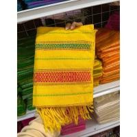 ราคา สไบทอมือ ลายขิด สไบทอมือเนื้อผ้าฝ้าย สไบสาเกตุลายขิดทอมือคละลาย (22841187850)