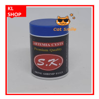 ราคา ไข่อาร์ทีเมีย แบบเป่า S K 50 g เกรด Premium Quality Artemia cysts sk black อัตตราการฟักตัวมากกว่า อาร์ทีเมีย อาทีเมีย อาหารลูกปลา ลูกกุ้ง อนุบาลสัตว์น้ำ (6147378867)