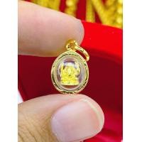ราคา จี้พระพิฆเนศจิ๋วมี 2สี เลี่ยมกรอบหุ้มเศษทองแท้ เกรดร้านทอง ใส่ทองแท้ได้ เด่นด้านความสำเร็จ ปัญญา สมหวัง กันน้ำ ปลุกเสกแล้ว (7584698346)