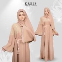 ราคา ชุดเดรสยาว พร้อมผ้าคลุมฮิญาบ เป็นชุดสำหรับสตรีมุสลิม เรียบง่าย ปกปิดมิดชิดสไตล์สาวอาหรับ ทรงคอวี IM88 (24627422372)