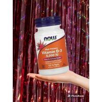 ราคา Vitamin D3 วิตามินดี 3 5000IU NOW 120 softgels (20657882039)