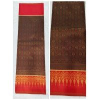 ราคา ผ้าไหมแพรวา ผ้าไหมกาบแก้วเชิงแดง ทอลายไทยเนื้อดี ขนาด 2หลา (24530735520)