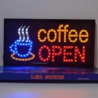 ราคา ป้ายไฟ coffee OPEN ป้ายไฟหน้าร้าน ป้ายไฟ Led ป้ายไฟกล่อง หลอดไฟ ประหยัดไฟ ใช้ปลั๊กไฟ บ้าน ไฟกระพริบ เพิ่มเอกลักษณ์สีสัน สวยงาม (14403928511)