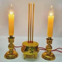 ราคา ชุดธูปเทียนไฟฟ้าหลอดยาว แบบเสียบปลั๊ก ธูปเทียนไฟฟ้าไหว้พระ (4687962351)